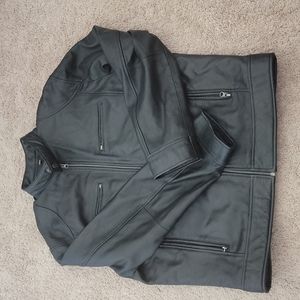 Men's  XL Black Leather Jacket